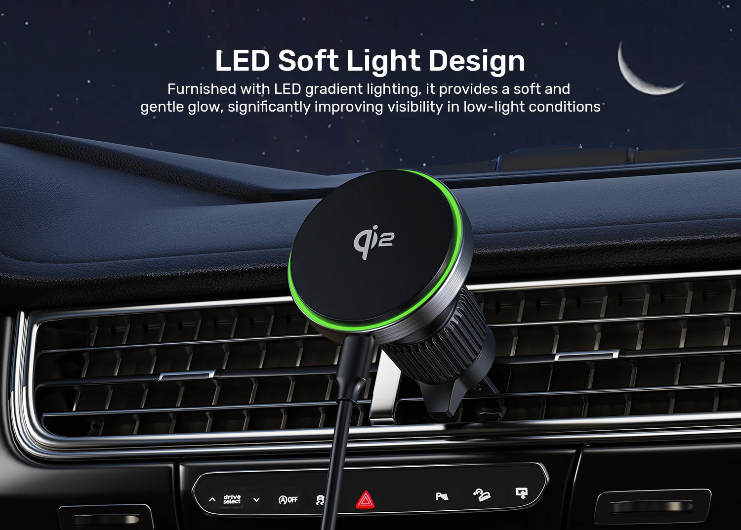 UNITEK P1404ABK01 Qi2 15W Magnetic Car Charger - UTECH
