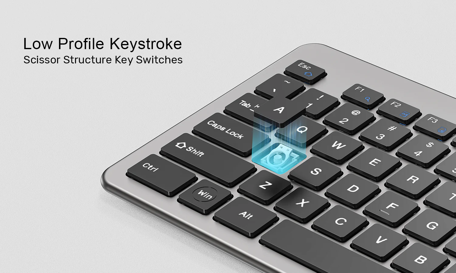 UNITEK T052AGY01 SlimTap Ultra Light Wired Keyboard - UTECH