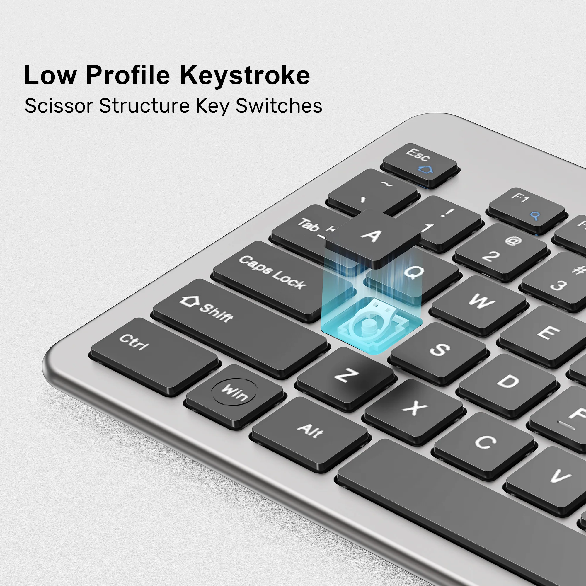 UNITEK T052AGY01 SlimTap Ultra Light Wired Keyboard - UTECH