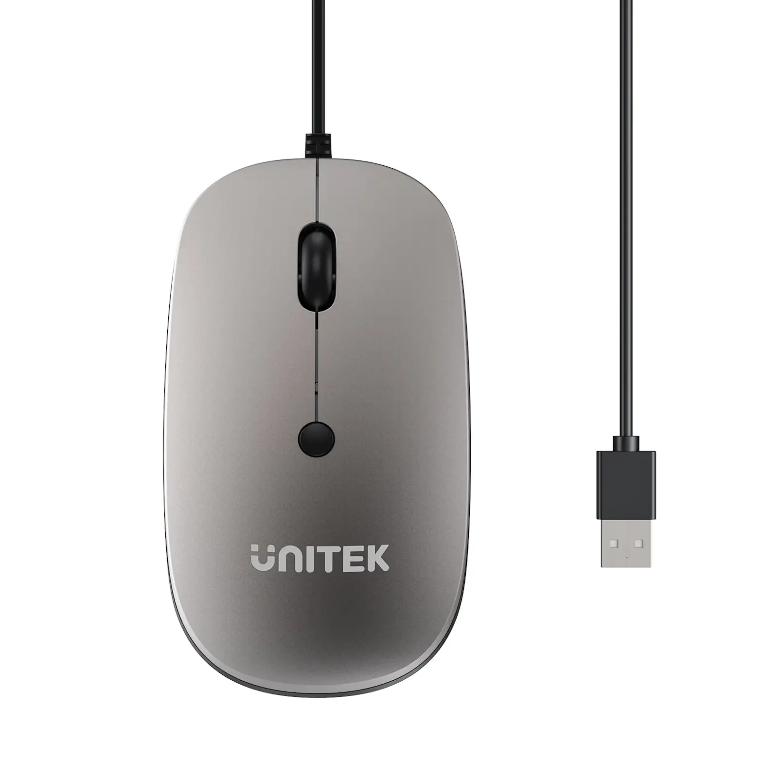 UNITEK T060BGY01 SlimTrack Wired Optical Mouse - UTECH